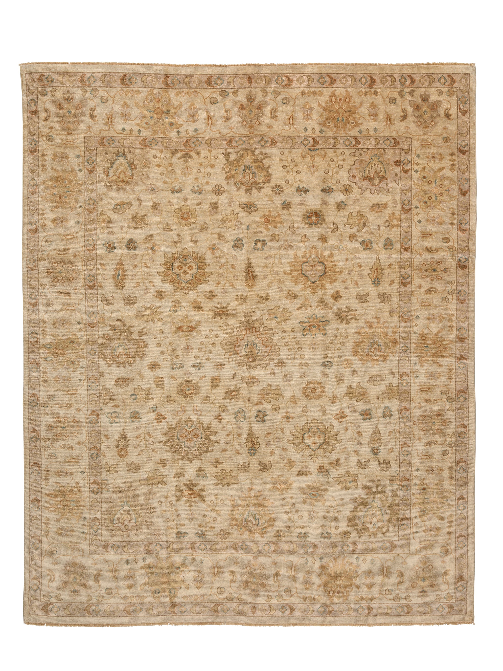Hand Knotted Wool and Silk. Call for Pricing.