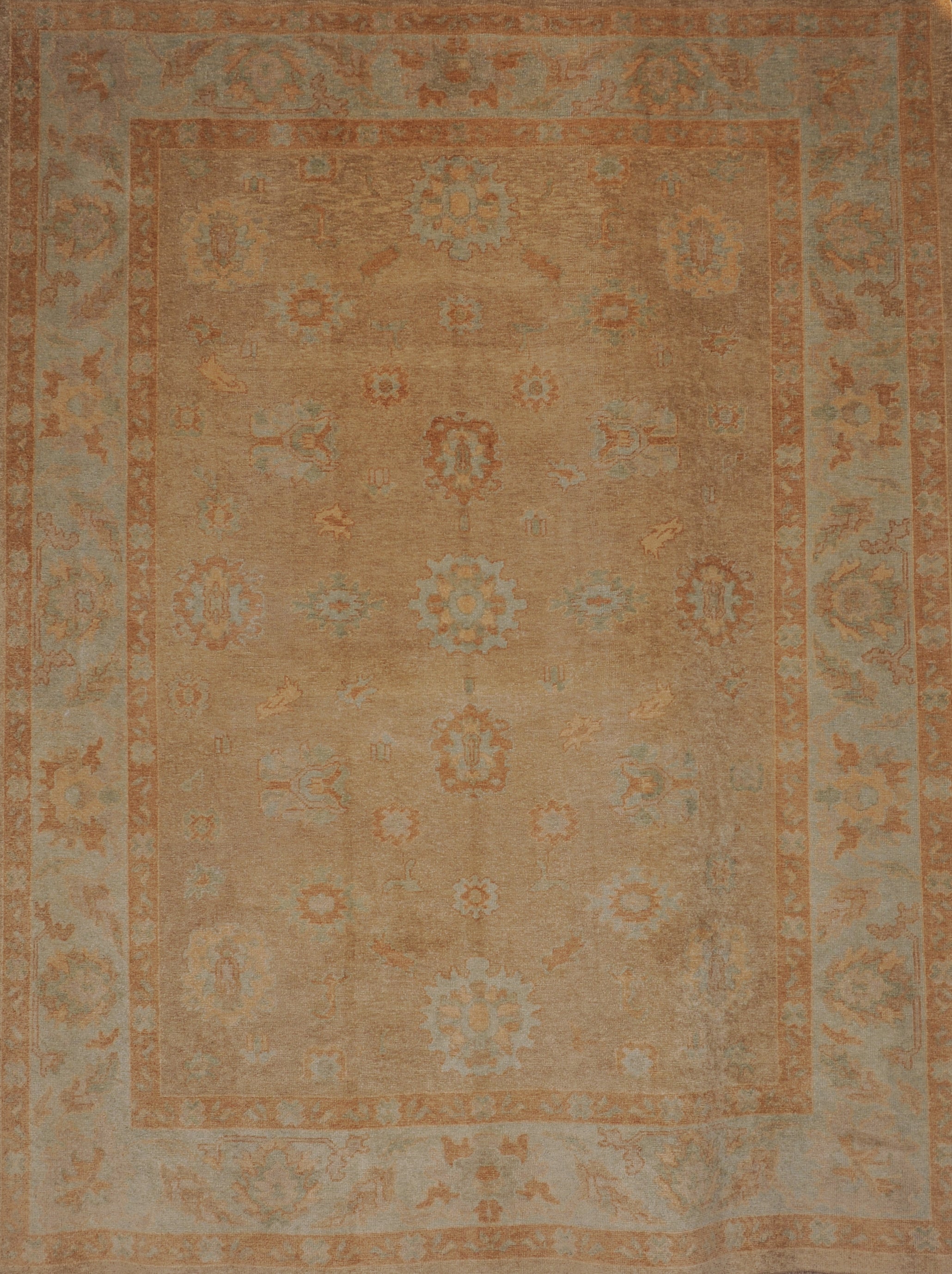 Hand knotted oushak