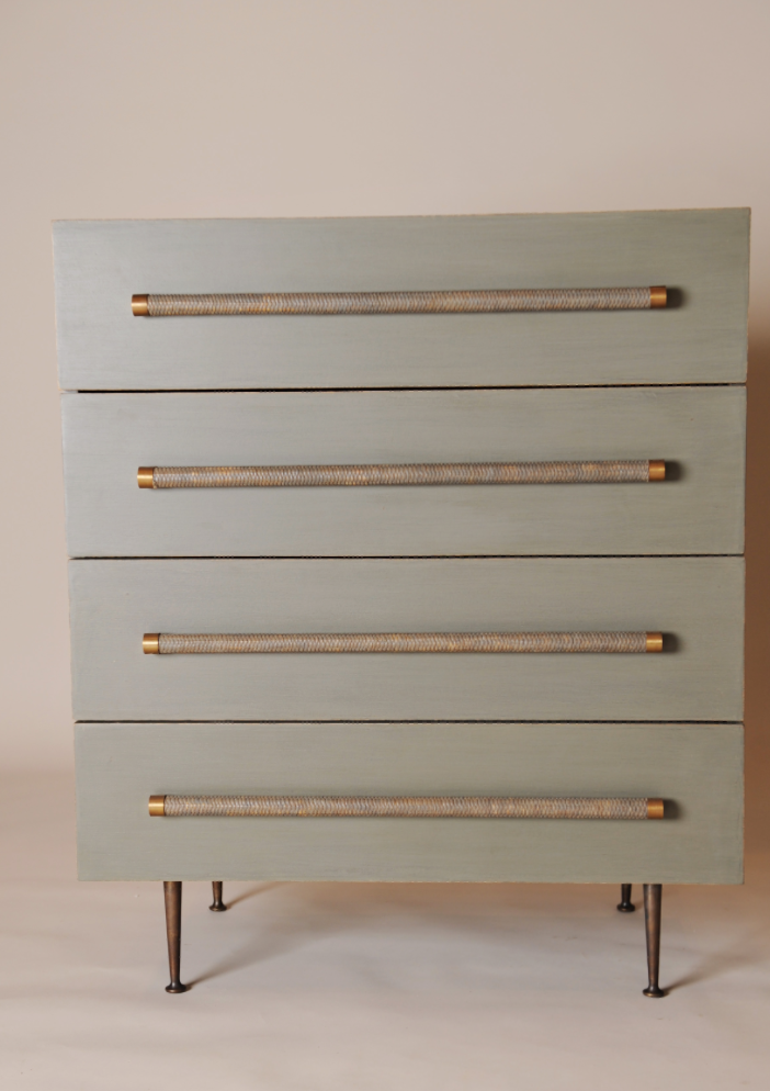 Mid- Century modern Chest with Bamboo Handles
