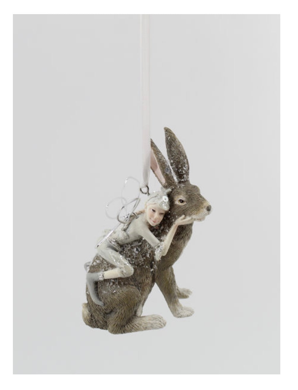 Fairy Riding Rabbit Ornament