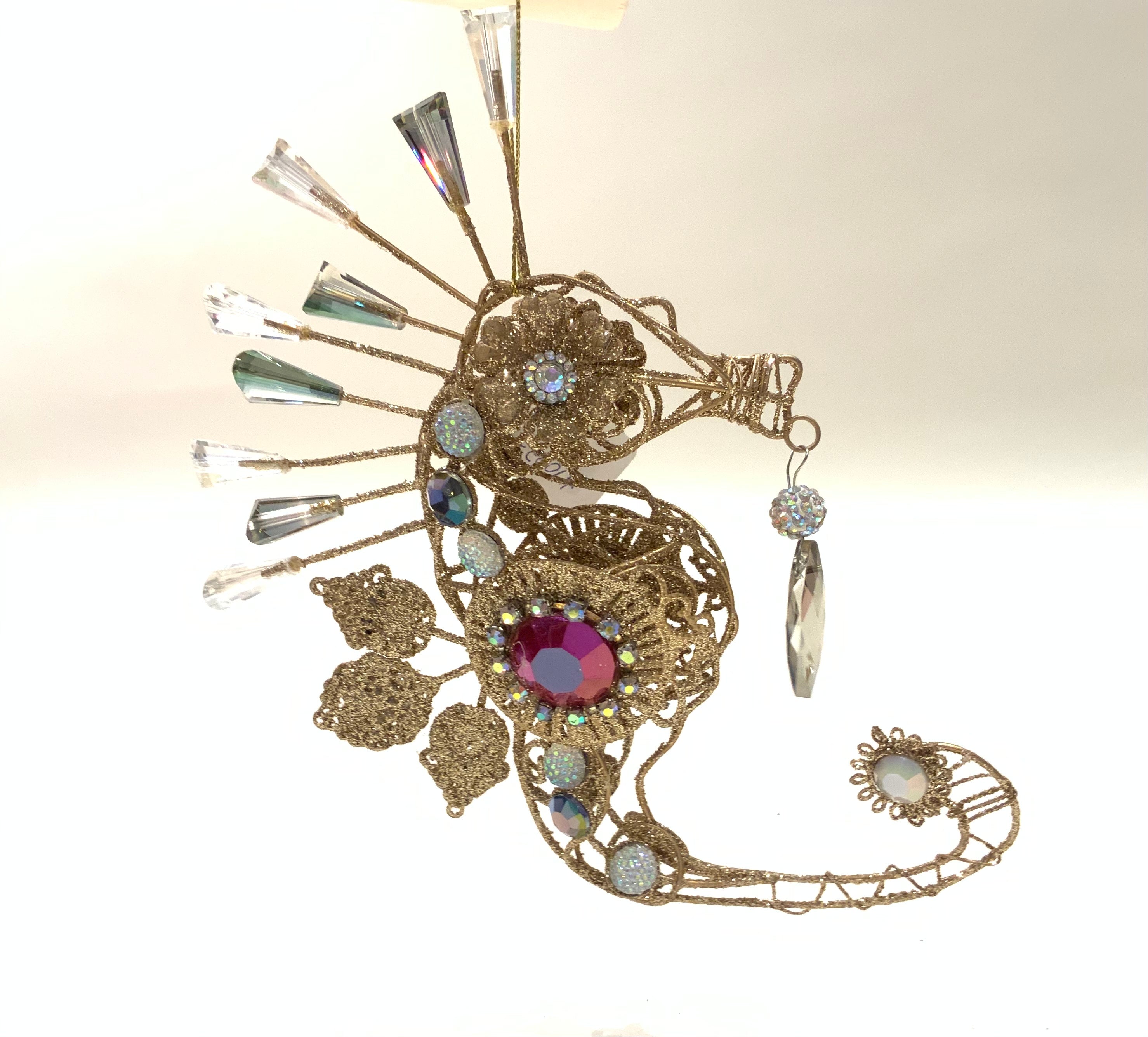 Jeweled Seahorse Ornament