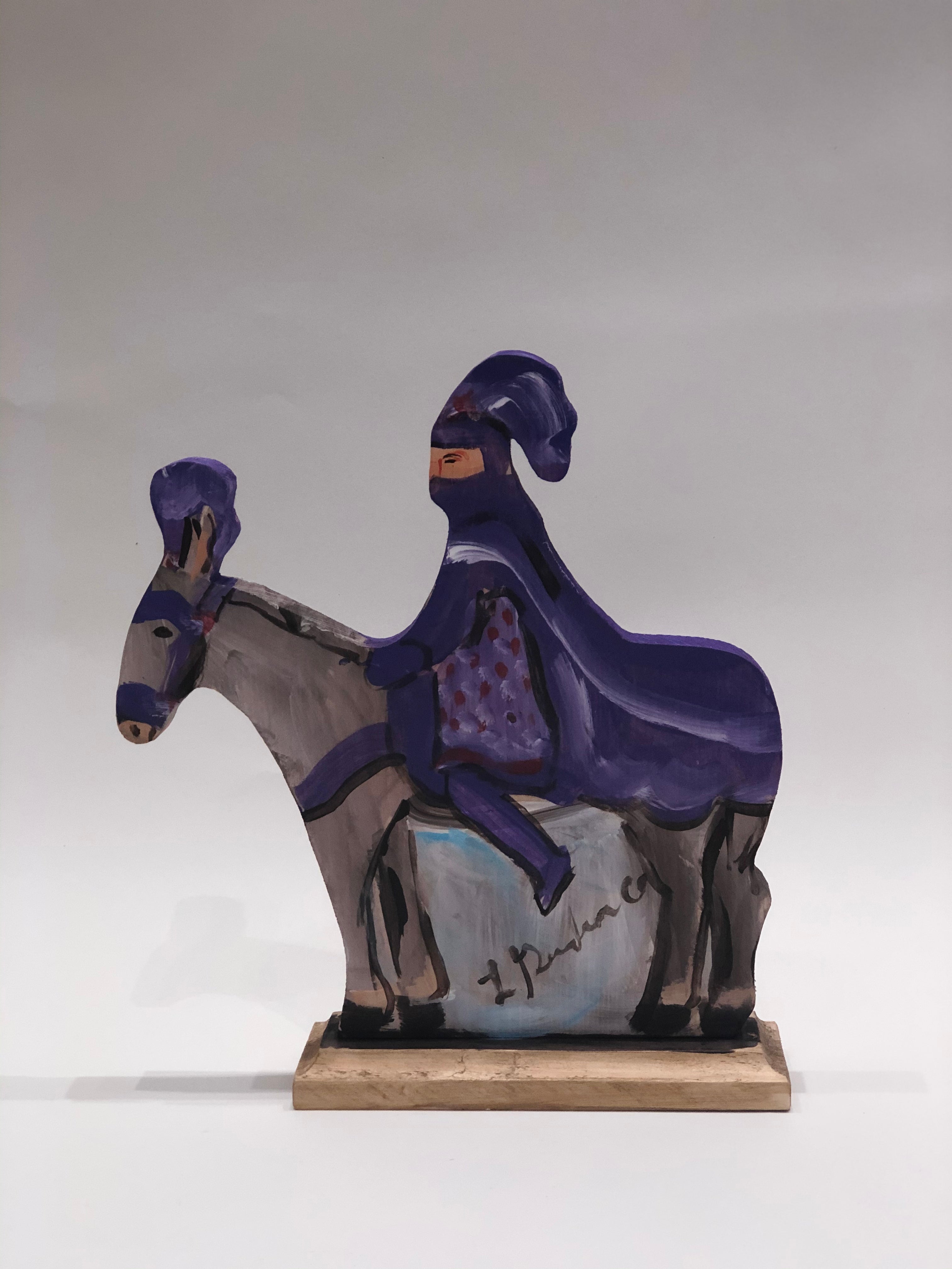 Purple Captain on Horse
