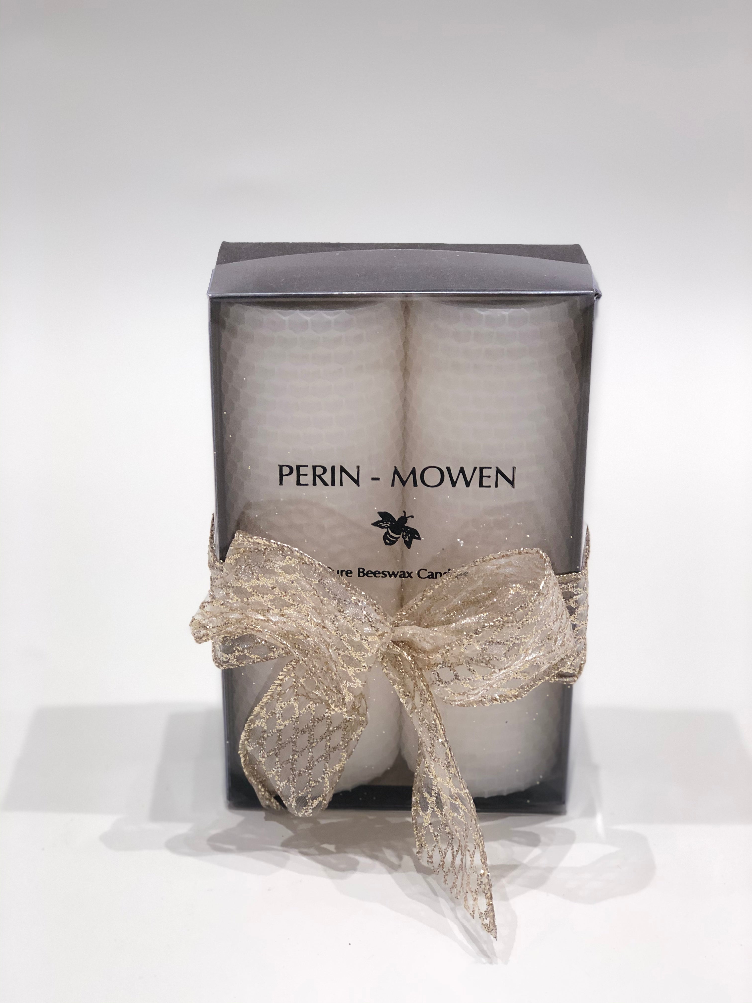 Perin-Mowen Double Pure Beeswax Candle
